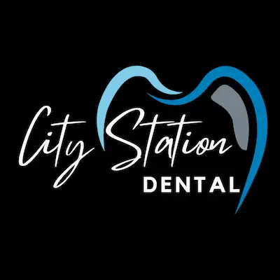 City Station Dental Black Logo
